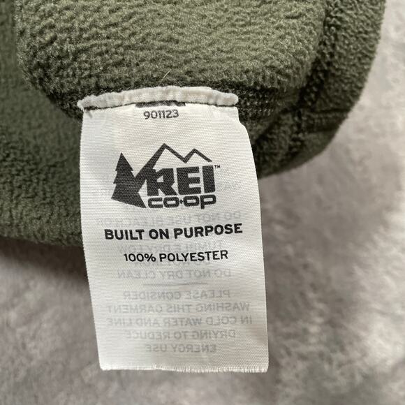 REI Coop Jacket Mens XXL Green Full Zip Fleece Outdoor Hiking Performance Active - Picture 4 of 7